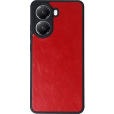 Hobibahçem Poco X7 Pro Kılıf Aras Deri Kapak - Kırmızı
