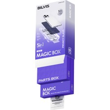 Hobibahçem iPhone 14 Bilvis 5in1 5d Magic Hayalet Cam Ekran Koruyucu - Siyah