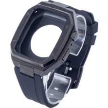 Hobibahçem Watch 44MM KR402 Metal Kasa Silikon Kordon - Siyah