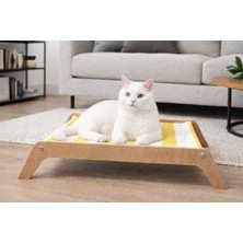 Empressco Yıkanabilir Ahşap Kedi Yatağı, Hamak Tasarımı, Modern Iç Mekan Konforu
