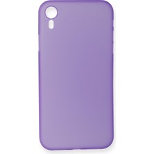 Hobibahçem iPhone Xr Kılıf Pp Ultra Ince Kapak - Mor