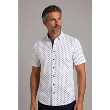Bisse Ekru Regular Fit Cepsiz Kisa Paşa Yaka Gömlek GMBSK261035_03