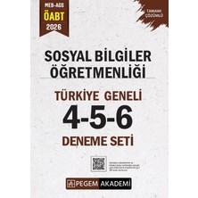 Pegem Akademi Yayıncılık 2026 MEB AGS ÖABT Sosyal Bilgiler Öğretmenliği Tamamı Çözümlü Tür
