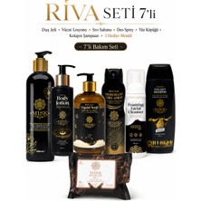 Riva Set | 7'li Premium Bakım Seti  Siyah Misk Kokulu Tam Bakım Rutini