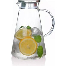 Empressco Gusto Metal Kapaklı Cam Sürahi 1600 ml – Şık ve Dayanıklı Tasarım