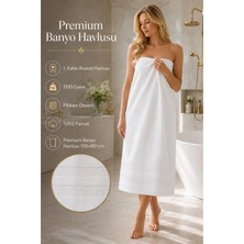 Taya Home Premium Banyo Havlusu 100X180 cm %100 Pamuk 1100 Gram Pitikare Desenli Ihracat Kalite Havlu