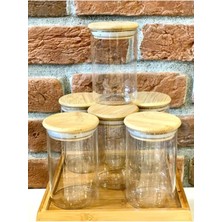 Empressco Mien Bambu Kapaklı Vakumlu Borosilikat Cam Kavanoz 6 Adet 300ML , Bambu Kapaklı Baharatlık - Fiyatı, Yorumları
