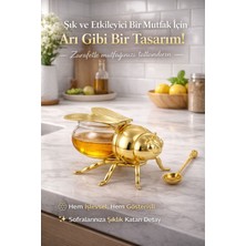 Empressco Aygören Home Arı Şeklinde Bal Kavanozu Kapaklı ve Kaşıklı Bal Saklama Kabı Kaşıklı Baharatlık - Fiyatı, Yorumları