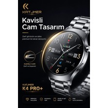 SHC4200 Amoled Ekranlı Metal Kordonlu Akıllı Saat Üç Kayışlı Spor Takip Bildirim Özellikli