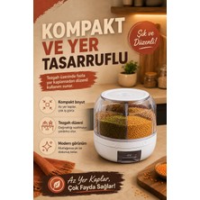 SHC4200 Pirinç Mercimek Makarna Için 6 Hazneli Kuru Gıda Saklama Kutusu Dağıtıcı Hazneli