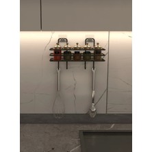 Empressco Ege Home Store Siyah Yapışkanlı 4 Kancalı Banyo Rafı Baharatlık Banyo Rafı Şampuanlık Duş Askısı - Fiyatı, Yorumları