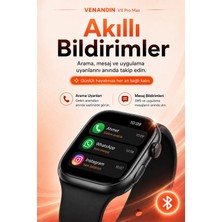 SHC4200 Kablosuz Şarjlı Dokunmatik Ekran Akıllı Saat Arama Mesaj Bildirim Destekli