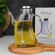 Empressco Şeffaf Borosilikat Cam Yağdanlık 1000 Ml, Şık ve Dayanıklı Tasarım