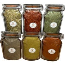 Empressco Yürekçe 6 Çeşit Temel Baharat Seti -Toplam 500 Gr- Kavanoz Görünümlü Kilitli Saklama Poşeti - Fiyatı, Yorumları