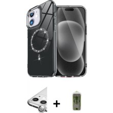Marsilyan™- iPhone 11 Kılıf Kıvılcım Form Prime - Siyah Joko Magic 5d Hayalet Cam + Raze Metal Kamera Lens - Gs