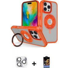 Marsilyan™- iPhone 16 Pro Max Kılıf Nova Minimal Serisi - Siyah Buffer Hayalet Cam Ekran Koruyucu + Pers Alüminyum Kamera Lens - Gs