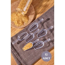 Empressco Kitchen Line 12 Adet Baharat Kaşığı - Şeker Reçel Baharatlık Kaşığı Şeffaf Küçük Boy - Fiyatı, Yorumları