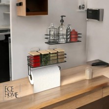 Empressco Home Yapışkanlı Baharatlık 2 Li Metal  Havlukuk Siyah Baharat Standı Mutfak Rafı - Fiyatı, Yorumları