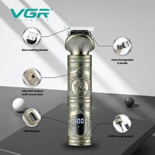 Vgr Profesyonel Saç Kesme Makinesi Tek Gövde 6 Başlık Standlı V-106