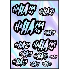 Rebon Moto Design Motosiklet Hologram Çoklu Sticker 08