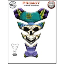 Rebon Moto Design Universal Motosiklet Tank Pad 3D Sticker 0240