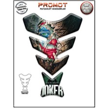 Rebon Moto Design Universal Motosiklet Tank Pad 3D Sticker 0251