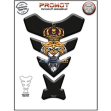 Rebon Moto Design Universal Motosiklet Tank Pad 3D Sticker 0266