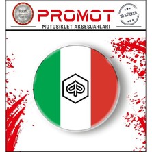 Rebon Moto Design Pıaggıo Damla Logo Sticker 01
