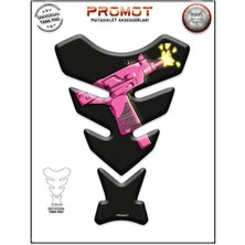 Rebon Moto Design Universal Motosiklet Tank Pad 3D Sticker 0198