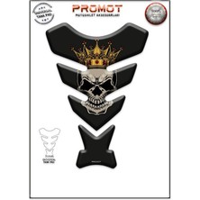 Rebon Moto Design Universal Motosiklet Tank Pad 3D Sticker 0083