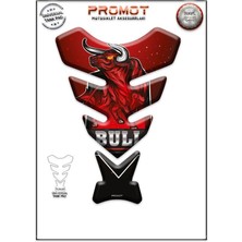 Rebon Moto Design Universal Motosiklet Tank Pad 3D Sticker 0097