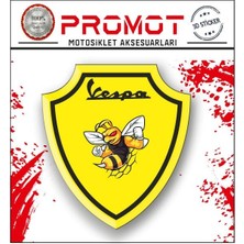 Rebon Moto Design Vespa Damla Logo Sticker 26