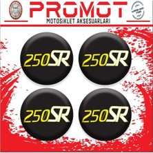 Rebon Moto Design 250SR Uyumlu Damla Sticker (4cm-4 Adet) 04