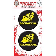 Rebon Moto Design Mondıal Uyumlu Damla Logo Sticker 01