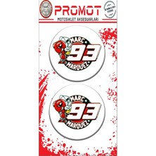Rebon Moto Design 93 Tasarım Damla Logo Sticker 03