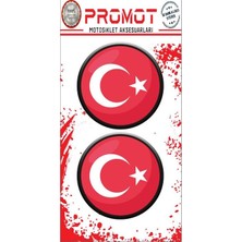 Rebon Moto Design Türk Bayrak Tasarım Logo Sticker 03