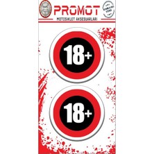 Rebon Moto Design +18 Tasarım Damla Logo Sticker