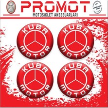 Rebon Moto Design Kuba Uyumlu Damla Sticker (4cm-4 Adet) 02