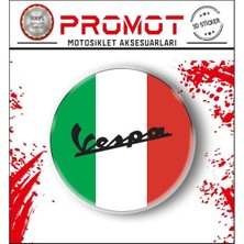 Rebon Moto Design Vespa Damla Logo Sticker 01