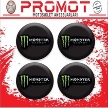 Rebon Moto Design Monster Tasarım Damla Sticker (4cm-4 Adet) 01