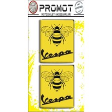 Rebon Moto Design Vespa Damla Logo Sticker 12