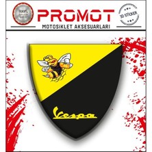 Rebon Moto Design Vespa Damla Logo Sticker 23