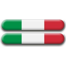 Rebon Moto Design Italya Bayrak Damla Logo Sticker
