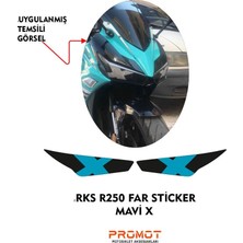 Rebon Moto Design Rks R250 2023 - 2026 Uyumlu Far Sticker 08