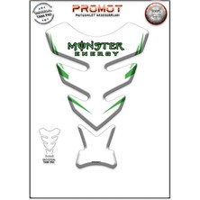 Rebon Moto Design Universal Motosiklet Tank Pad 3D Sticker 0075
