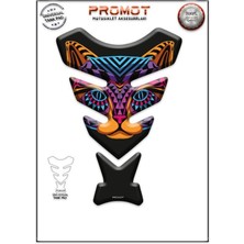Rebon Moto Design Universal Motosiklet Tank Pad 3D Sticker 0105