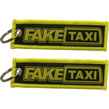 Rebon Moto Design Motosiklet Fake Taxı Anahtarlık Çift Taraflı