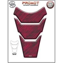 Rebon Moto Design Universal Motosiklet Tank Pad 3D Sticker 0359
