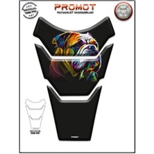 Rebon Moto Design Universal Motosiklet Tank Pad 3D Sticker 0376