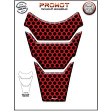 Rebon Moto Design Universal Motosiklet Tank Pad 3D Sticker 0390